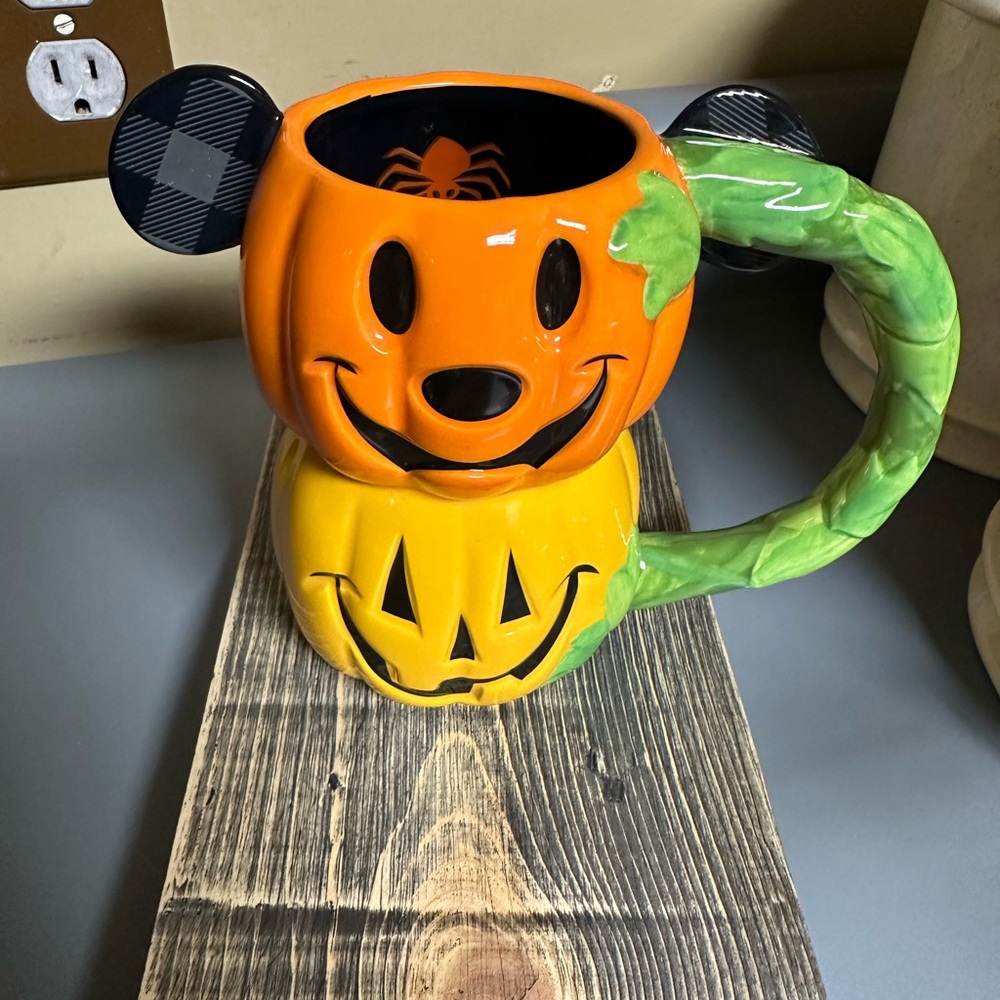 Halloween Pumpkin Mug Set - Orange and Yellow